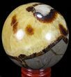 Polished Septarian Sphere - Madagascar #67849-1